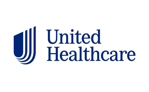 UnitedHealthcare logo with blue U symbol and text.
